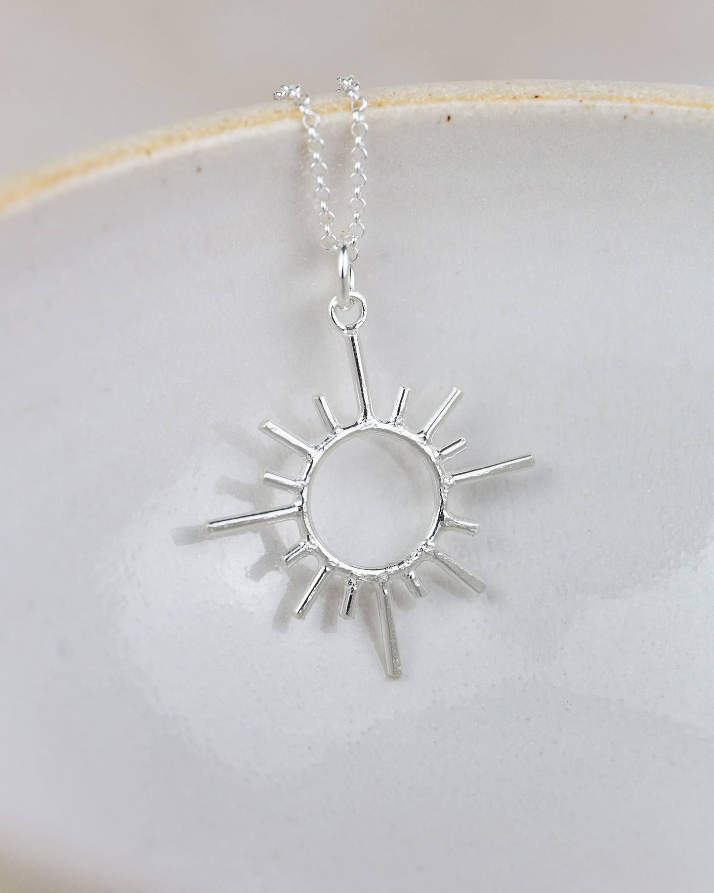 Sun Pendant in Sterling Silver