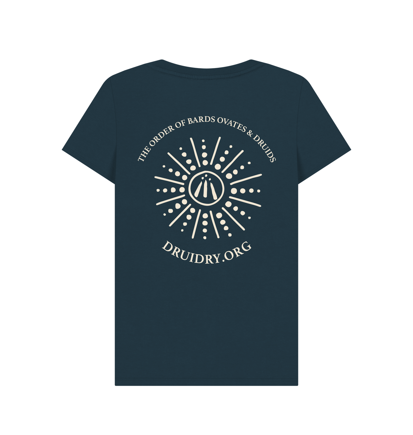 Denim Blue Printed T-shirt Back