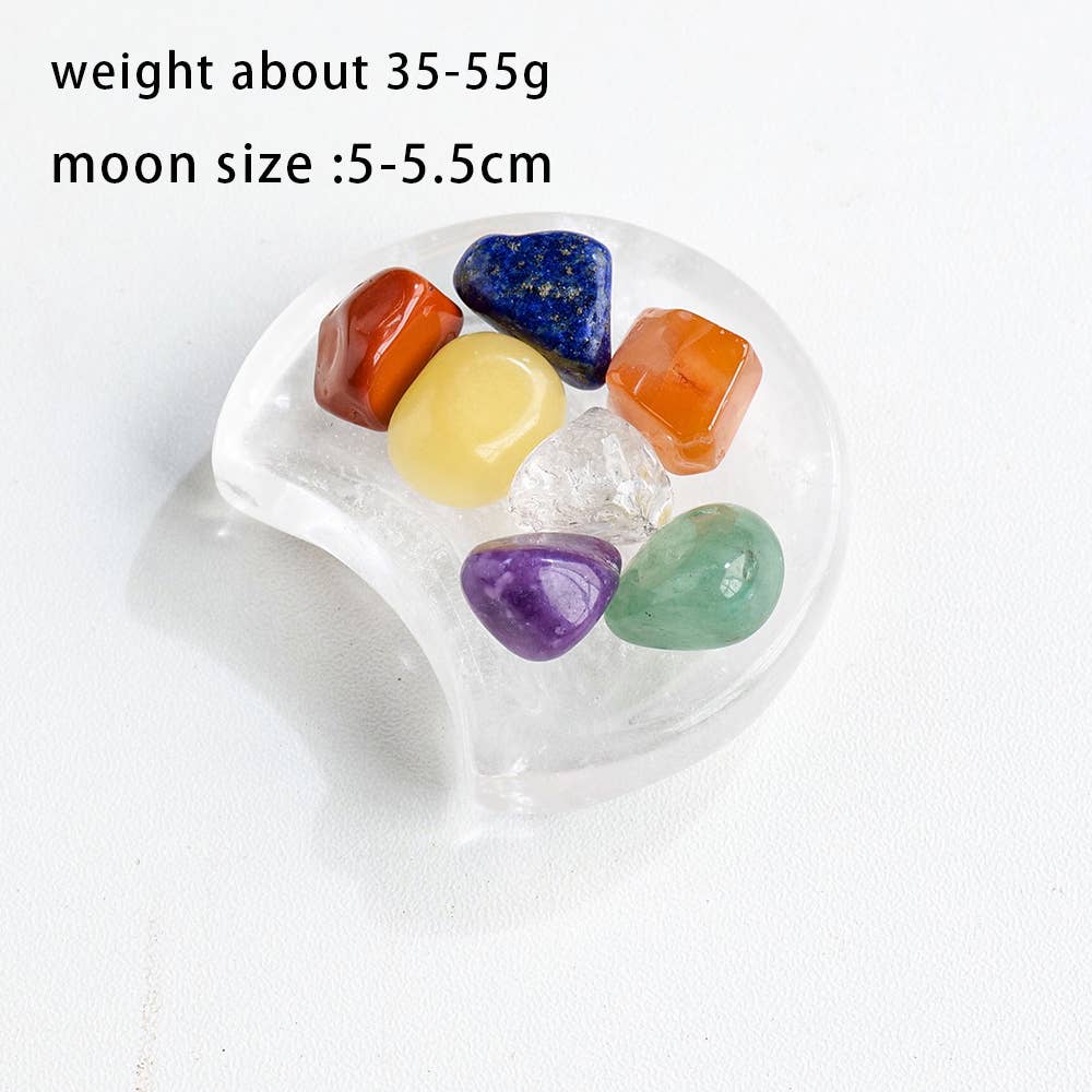 Clear Quartz Moon Plate