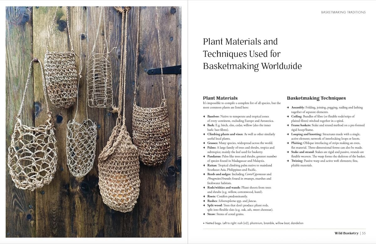 Wild Basketry: Making baskets and natural cordage from foraged plants by Ruby Taylor