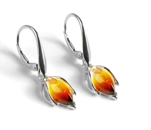**SALE** Silver & Sunset Flower Buds Necklace