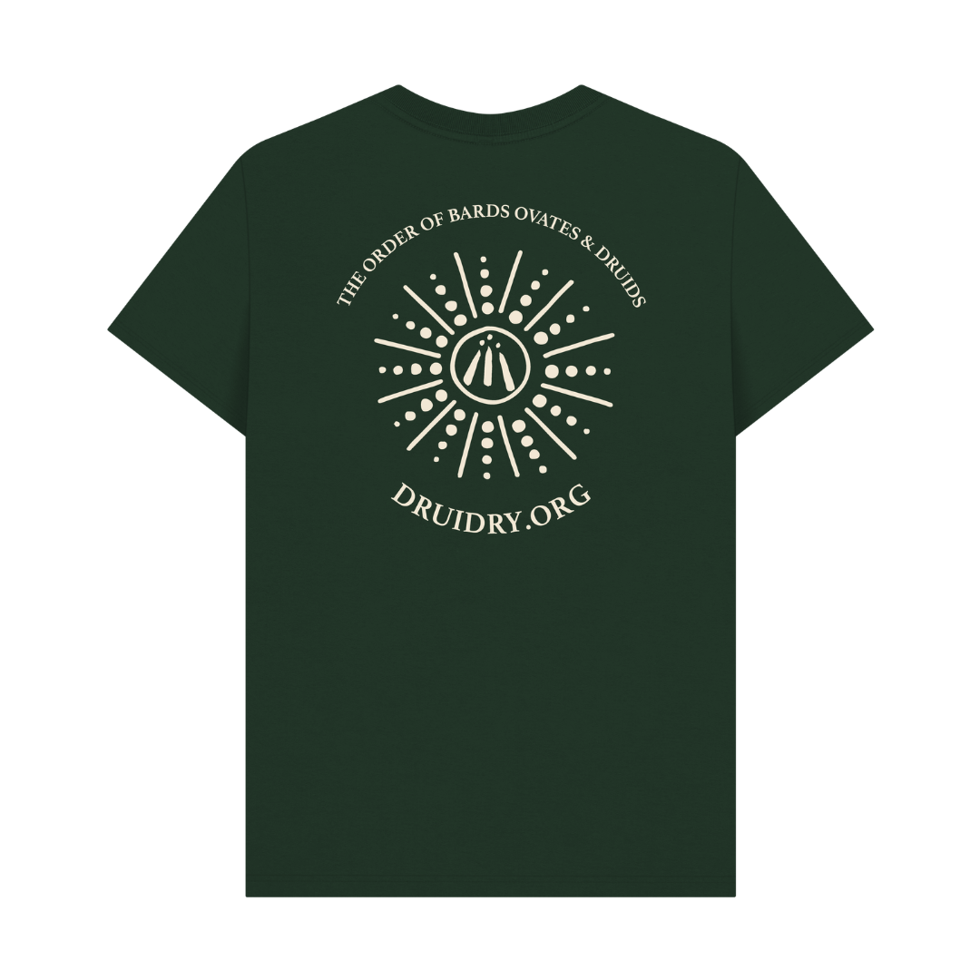 Men's 'Dotted Sunburst' Awen T-Shirt in Evergreen