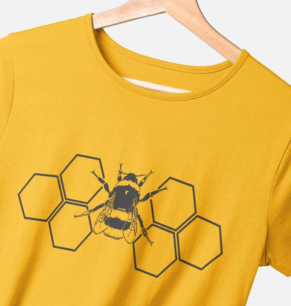 Hexagon Black Bee Tee