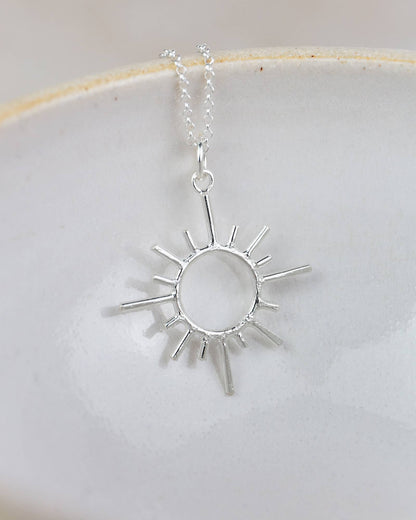 Sun Pendant in Sterling Silver
