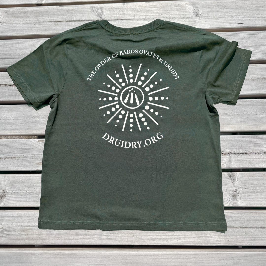 Men's 'Dotted Sunburst' Awen T-Shirt in Evergreen
