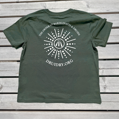 Men's 'Dotted Sunburst' Awen T-Shirt in Evergreen
