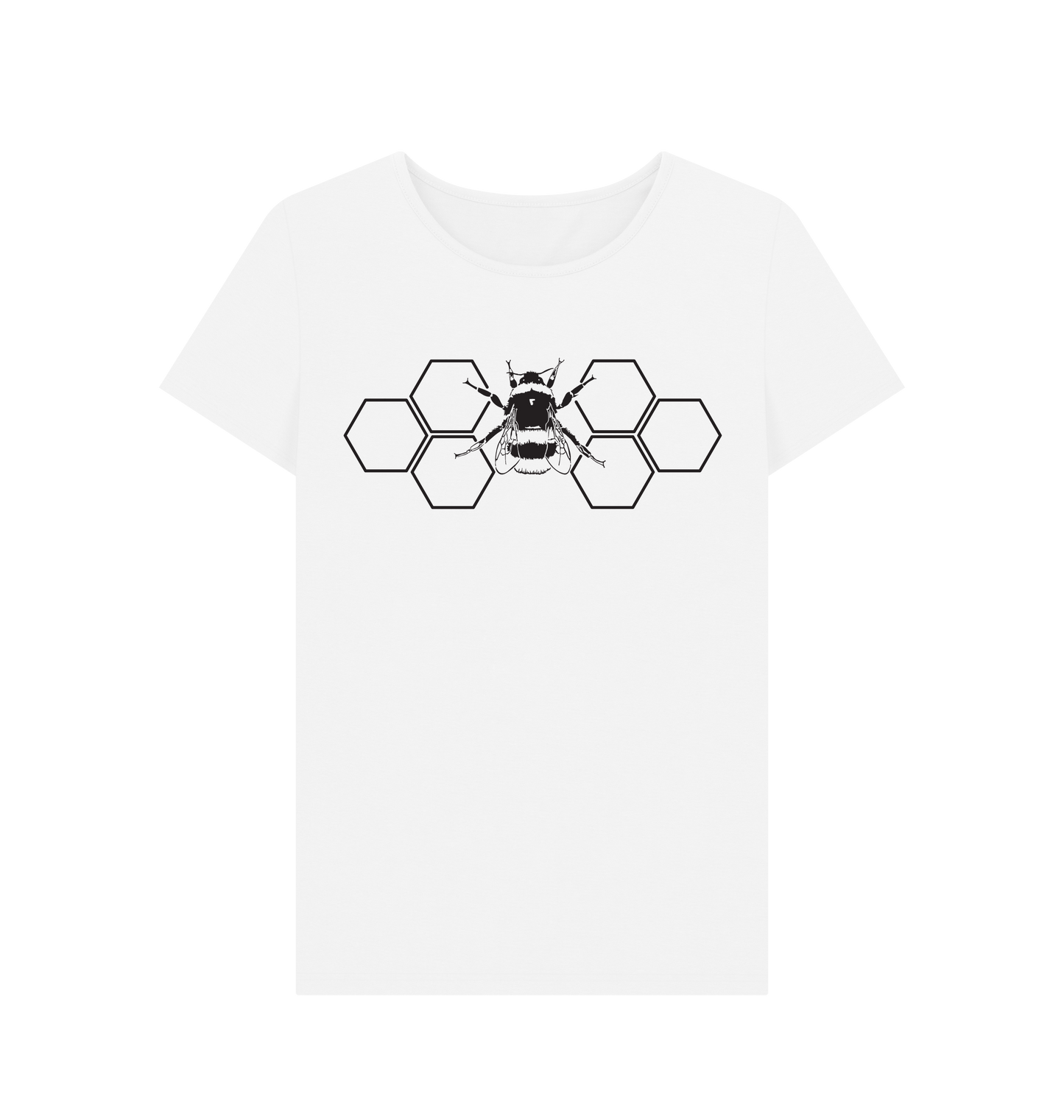 Hexagon Black Bee Tee