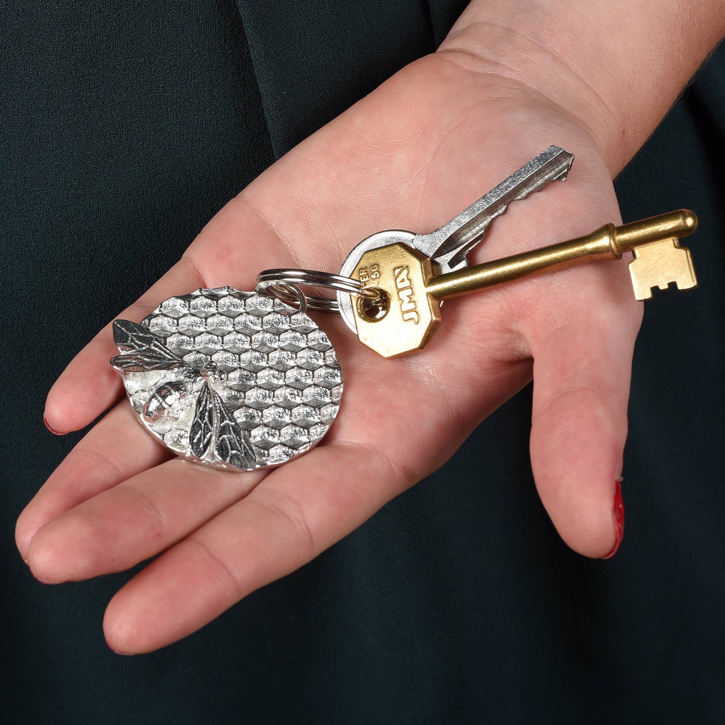 Bee Pewter Keyring