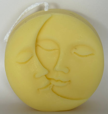 Sun and Moon Face Soy Wax Candle