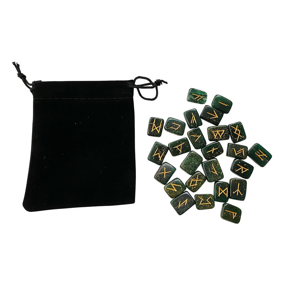 Rectangular Rune Set with Pouch