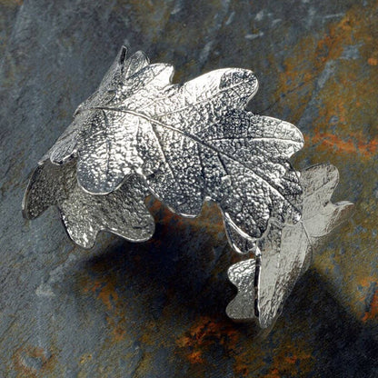 Oak Leaf Cuff Bangle