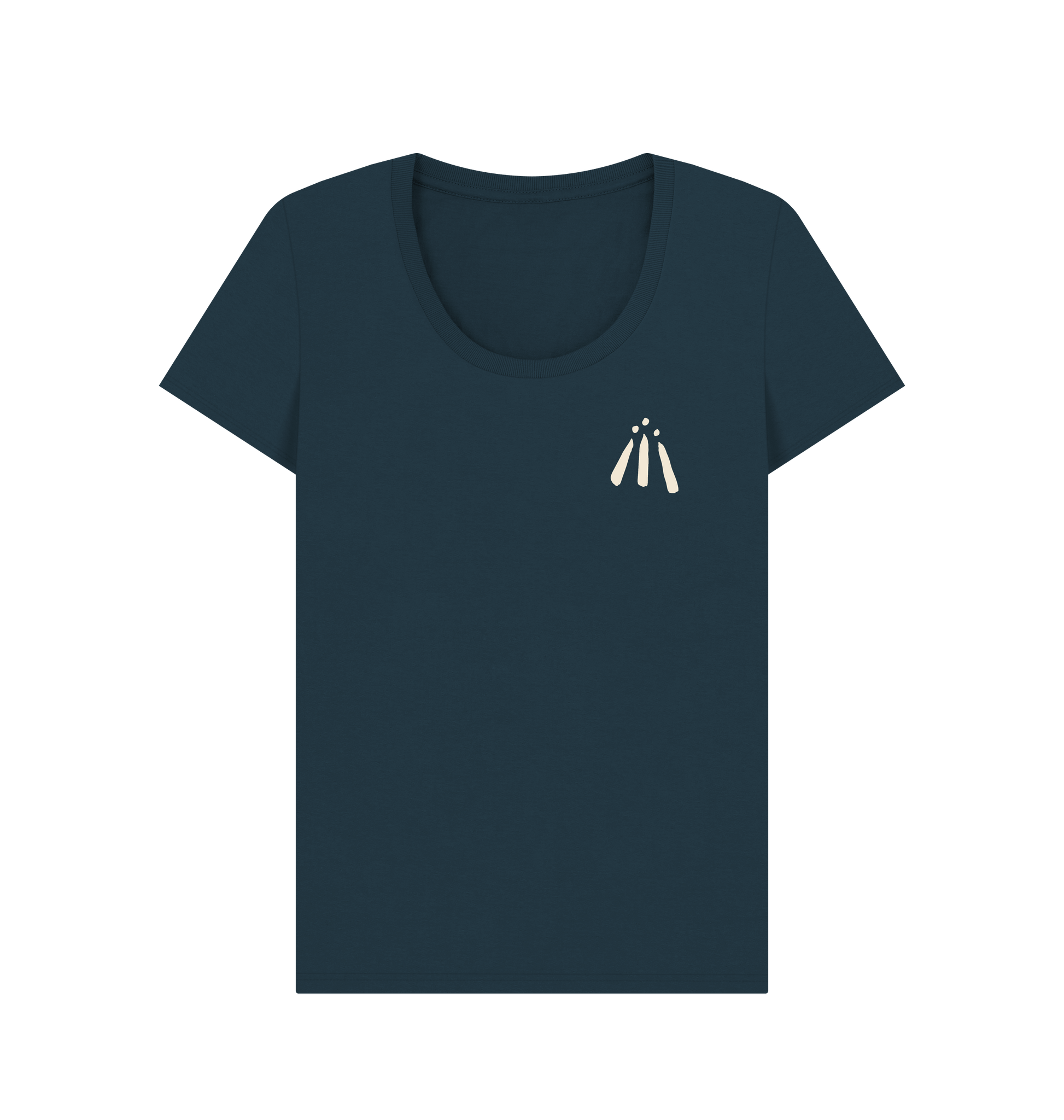 Denim Blue Printed T-shirt Front