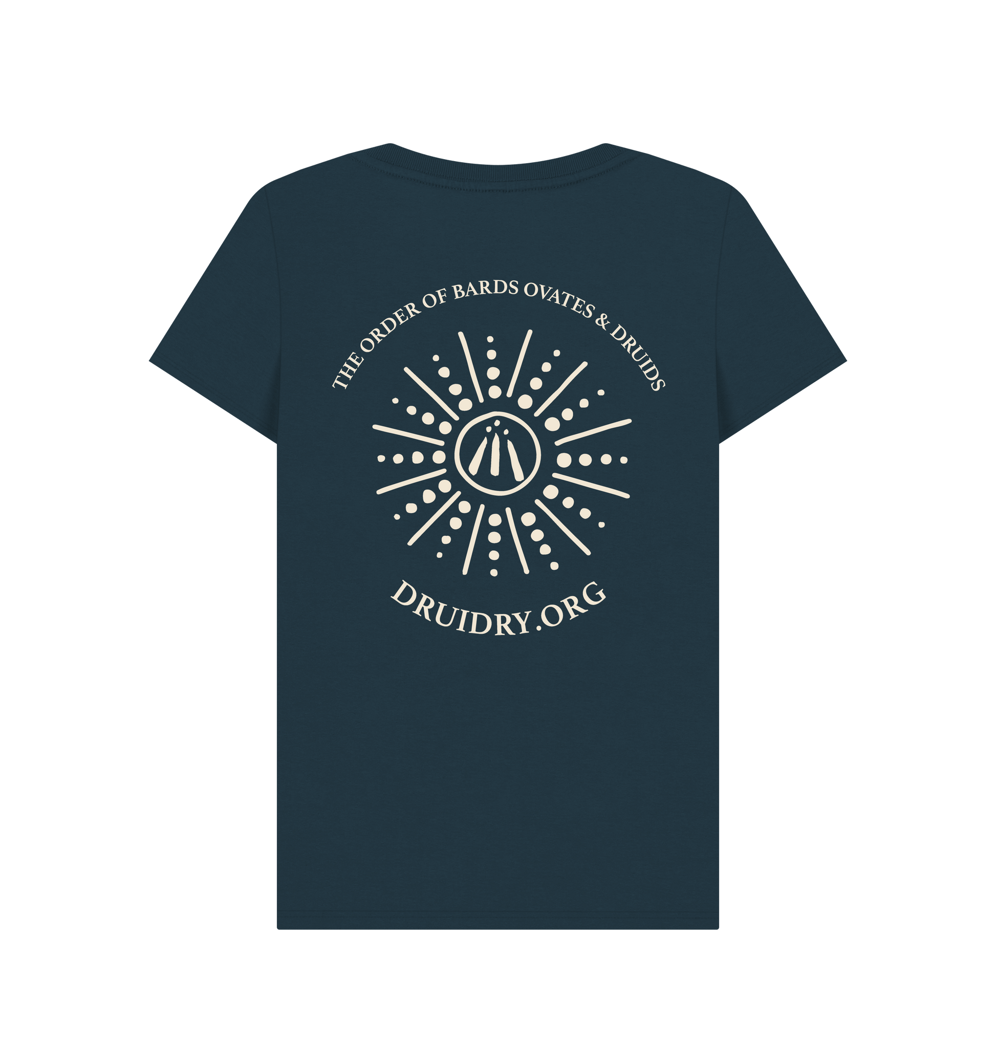 Denim Blue Printed T-shirt Back