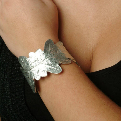 Oak Leaf Cuff Bangle