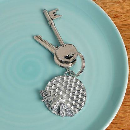 Bee Pewter Keyring