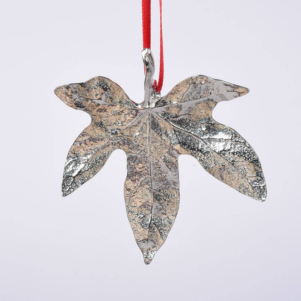 Pewter Ivy Leaf Hanging Decoration