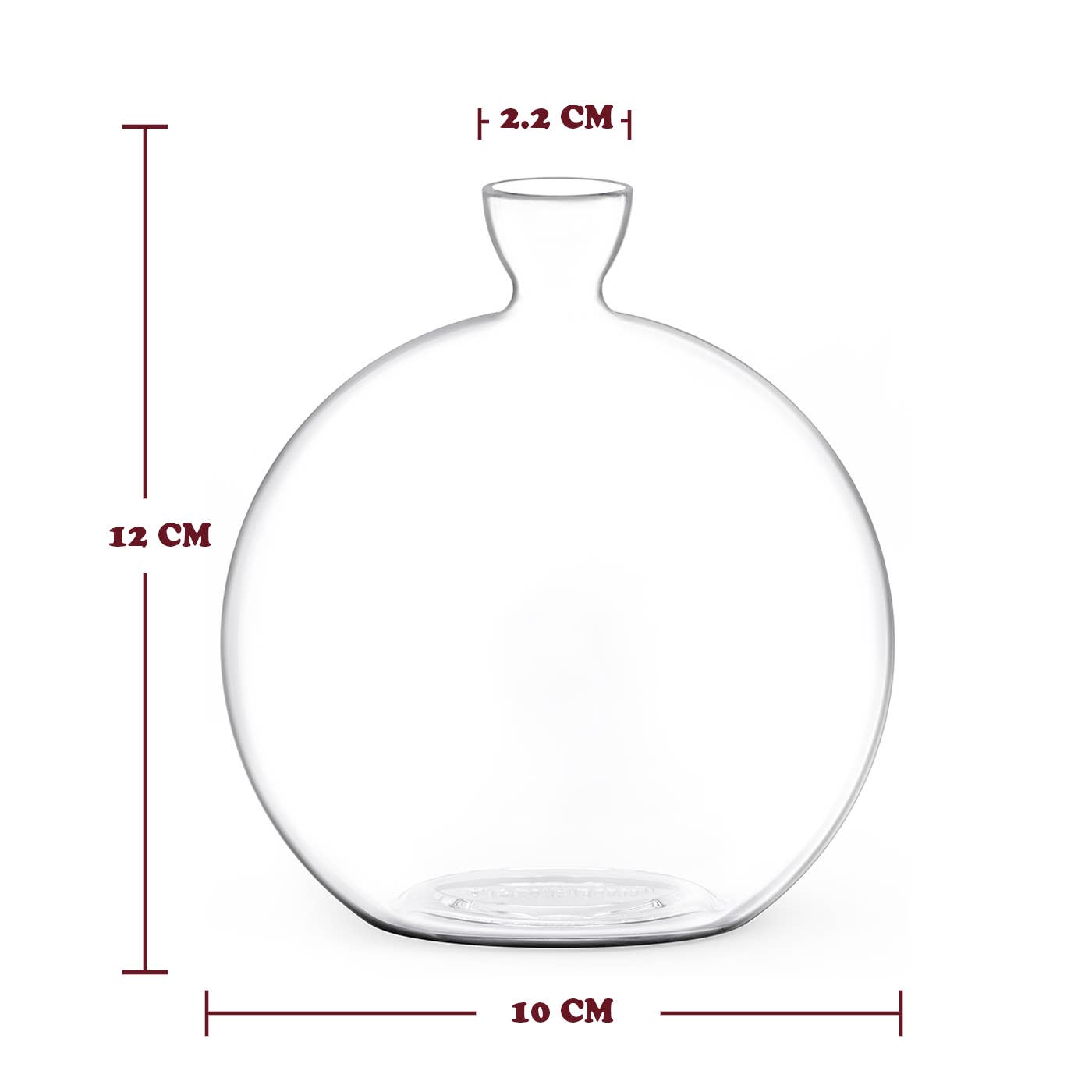 Vasecado® Hand-Blown Glass Vase for Acorns