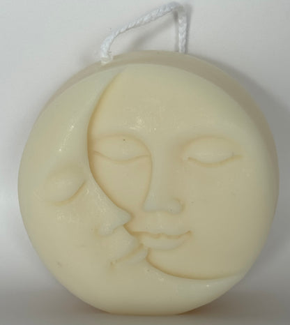 Sun and Moon Face Soy Wax Candle