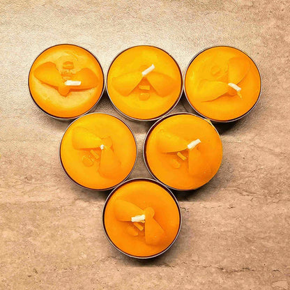 Crawley Bees Pure Beeswax Tealight (Pack of 6)