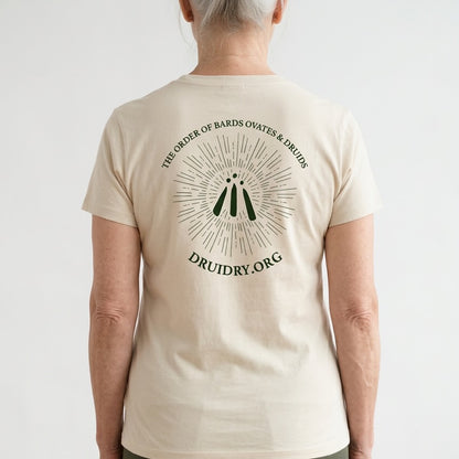 Women's ‘Lined Sunburst' Awen T-Shirt in Oat