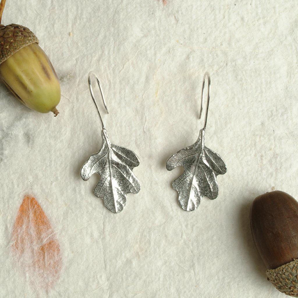 Oak Leaf drop earrings