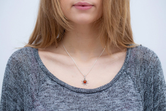 Amber Sun Necklace
