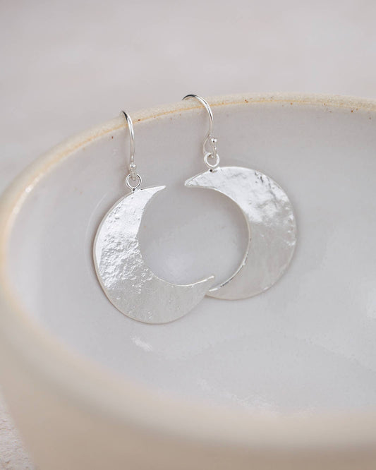 Sterling Silver Cresent Moon Earrings