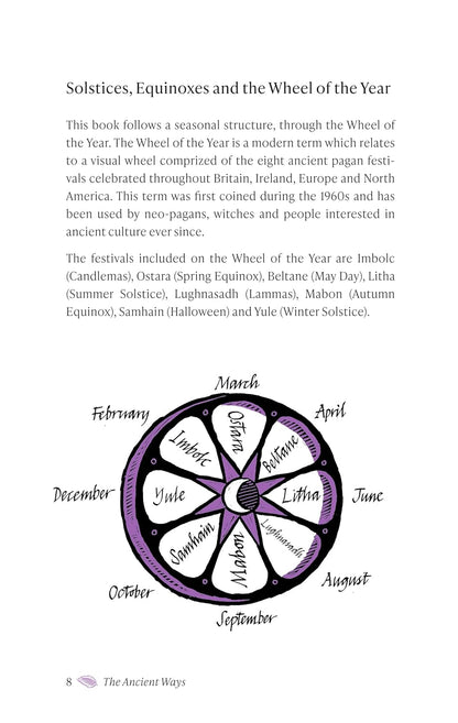 The Ancient Ways: A Year of Folklore, Traditions and Rituals to Reconnect with Nature by Seren Hawley-Plows