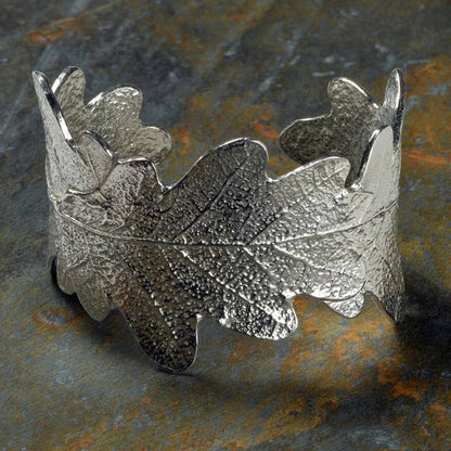 Oak Leaf Cuff Bangle