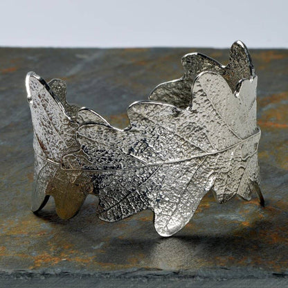 Oak Leaf Cuff Bangle