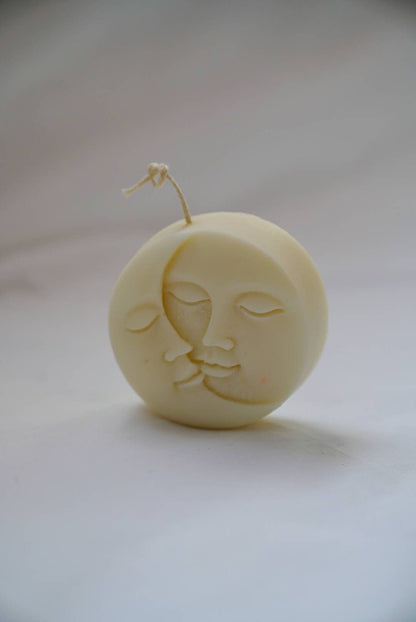 Sun and Moon Face Soy Wax Candle