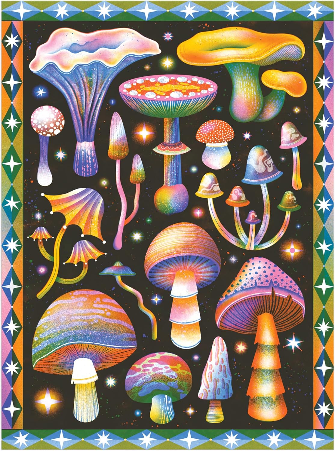 Cosmic Mushrooms 1000 Piece Puzzle by Galison