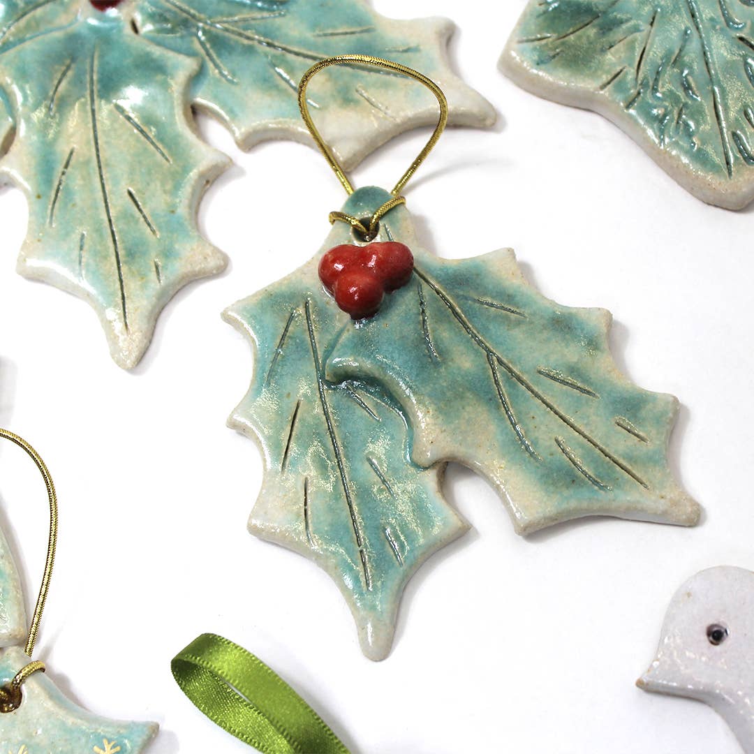 Handmade Ceramic Tree Decorations