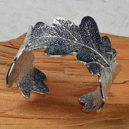 Oak Leaf Cuff Bangle