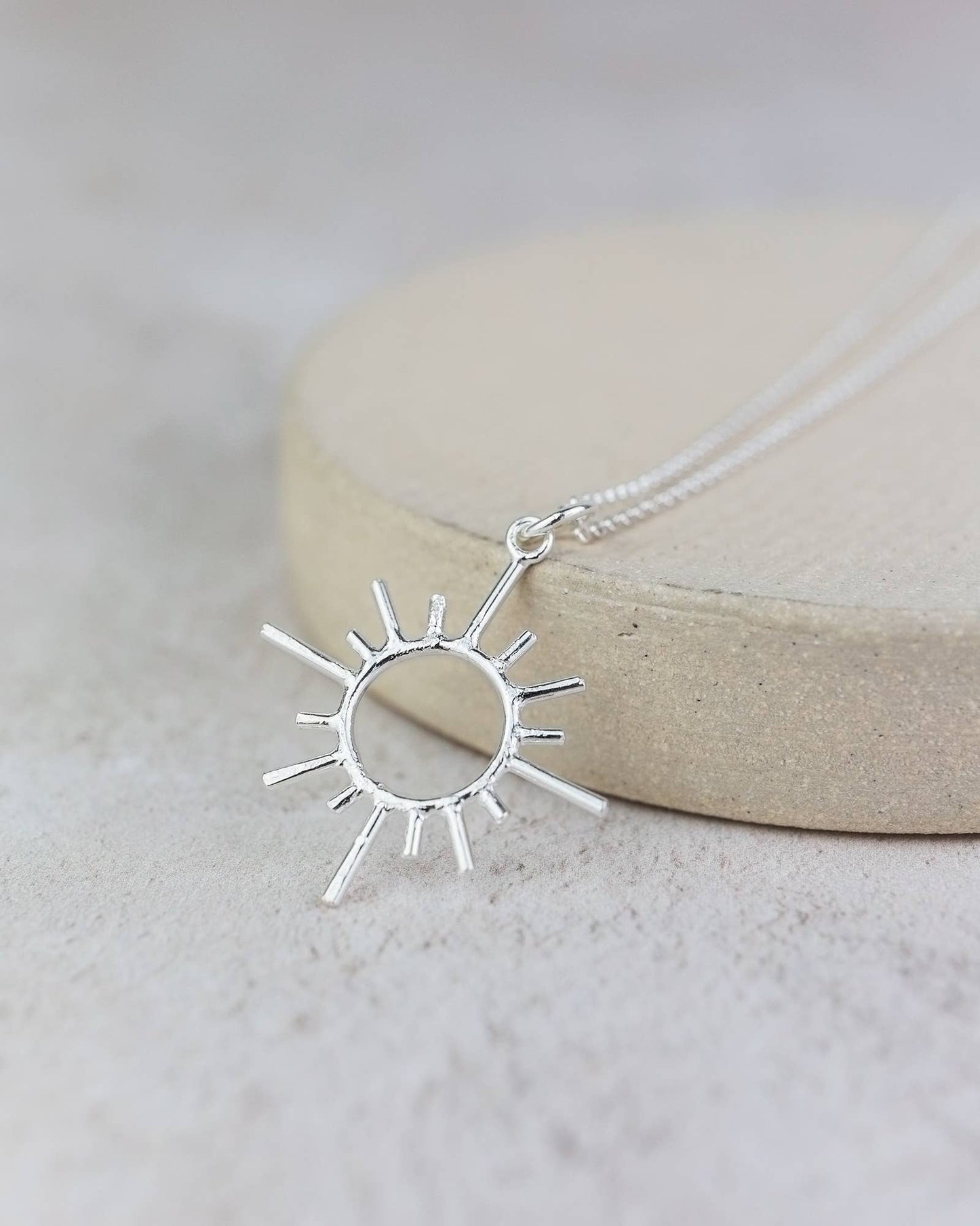 Sun Pendant in Sterling Silver