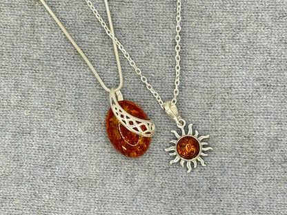 Amber Sun Necklace