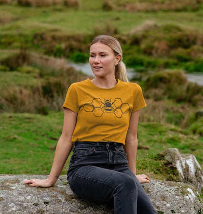 Hexagon Black Bee Tee