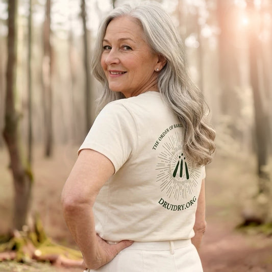 Women's ‘Lined Sunburst' Awen T-Shirt in Oat