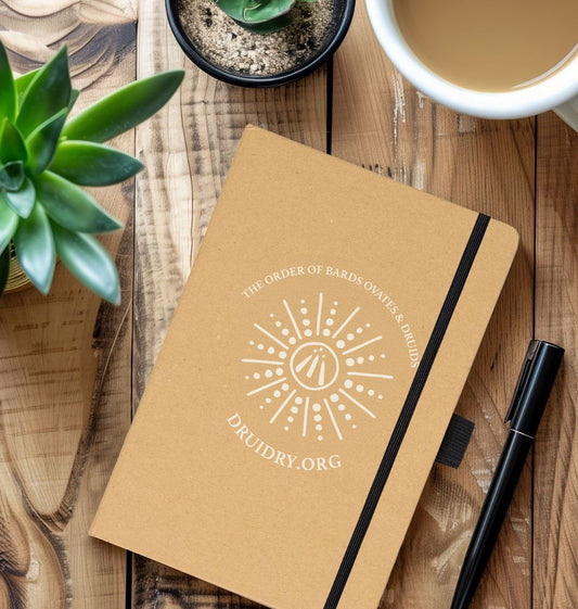 OBOD 'Dotted Sunburst' Awen Kraft notebook.