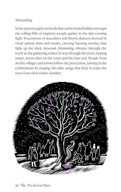 The Ancient Ways: A Year of Folklore, Traditions and Rituals to Reconnect with Nature by Seren Hawley-Plows