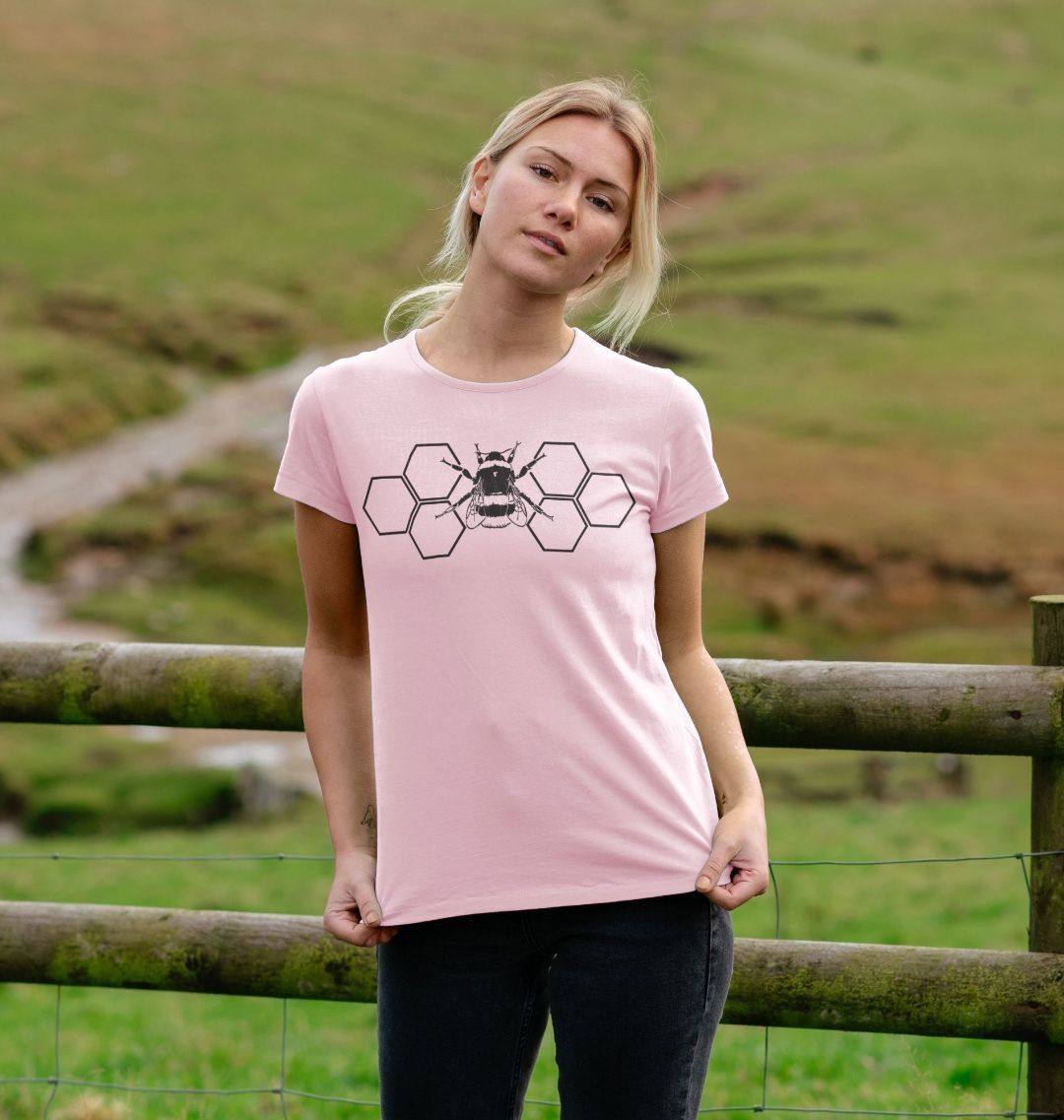 Hexagon Black Bee Tee