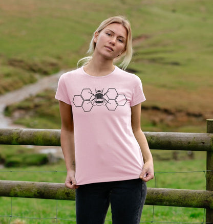Hexagon Black Bee Tee