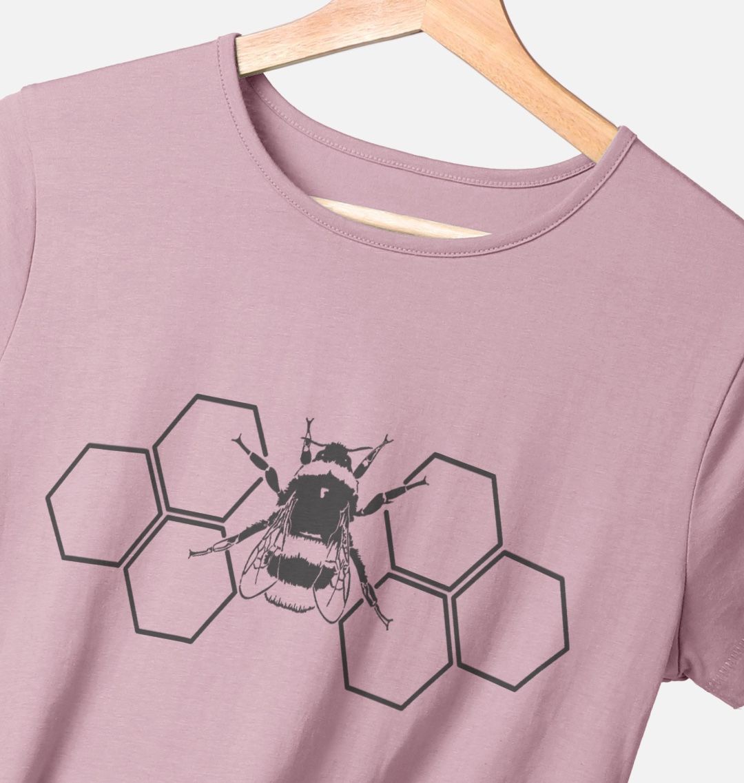 Hexagon Black Bee Tee