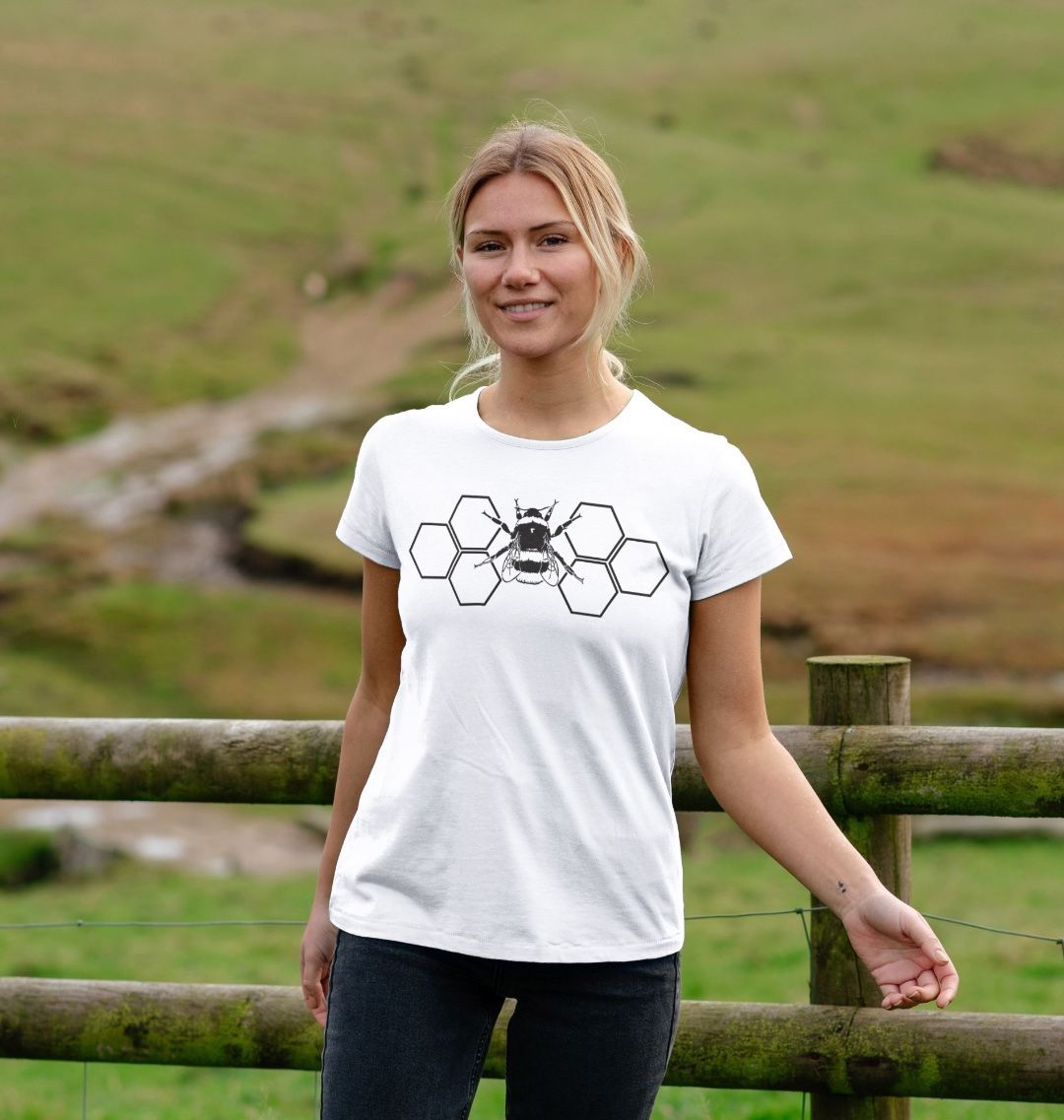 Hexagon Black Bee Tee