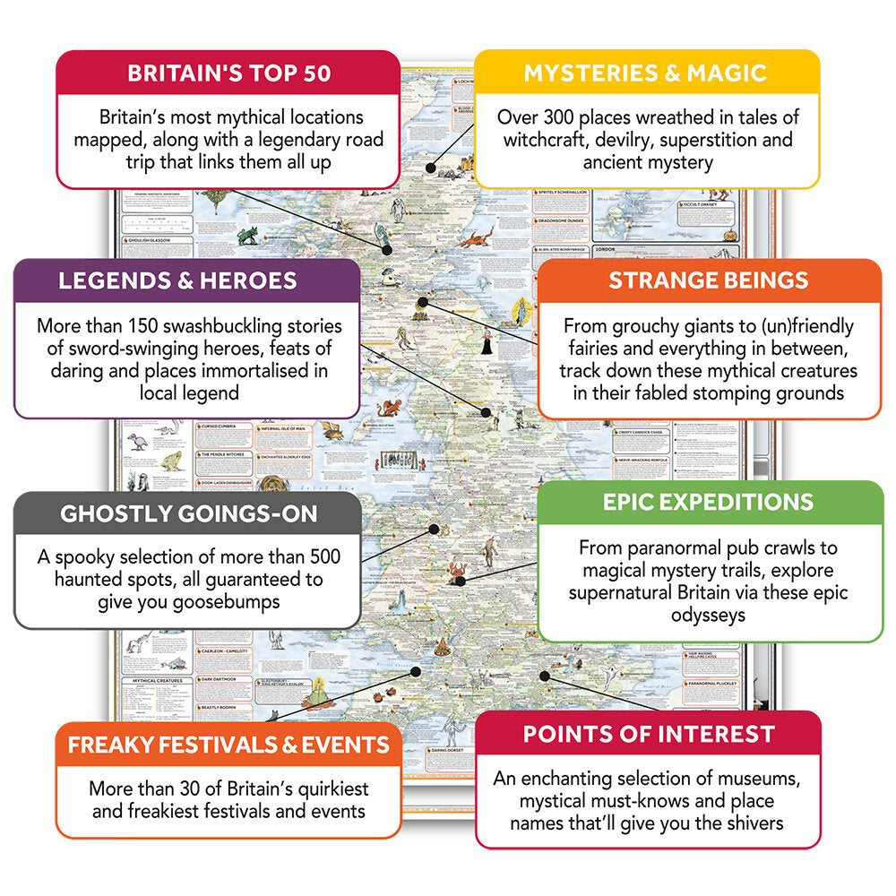 Great British Folklore & Superstition Map