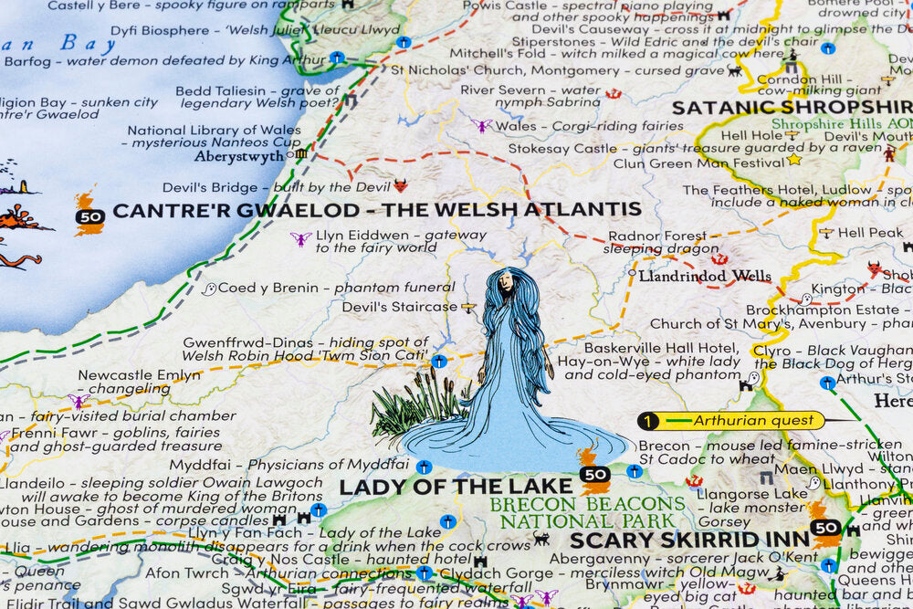 Great British Folklore & Superstition Map